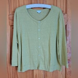 J Jill Green Cardigan XL